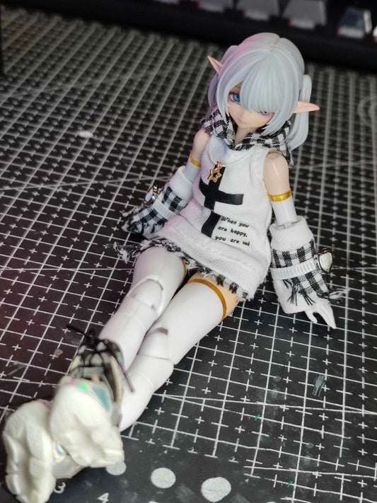 JTNJ009 JTNJ STYLE PSYCHO  型精神病 1/12 Sleeveless plaid suit White