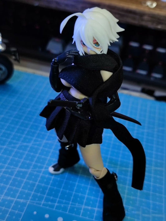 JTNJ004 JTNJ STYLE PSYCHO  型精神病 1/12 Short-Top Skirt Set Black