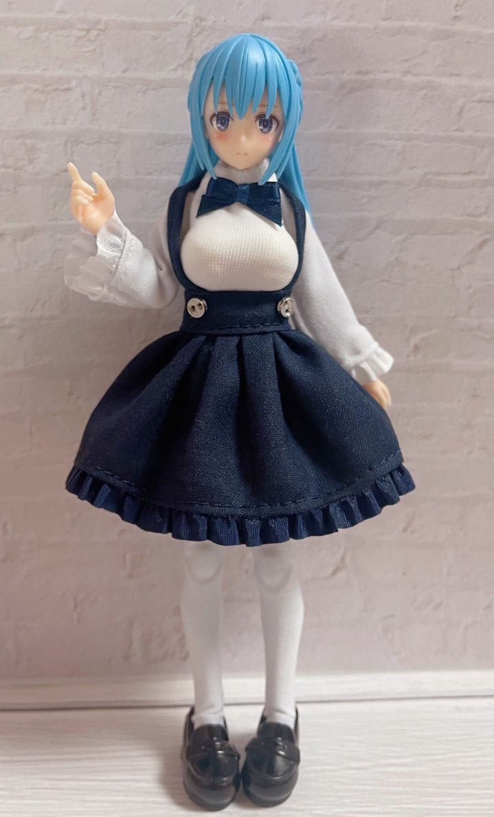 UG031 UZURA GOYA うずら小屋 White and Blue Mini Skirt Set