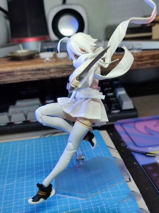 JTNJ003 JTNJ STYLE PSYCHO  型精神病 1/12 Short-Top Skirt Set White