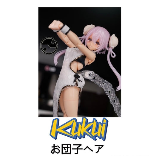 KK003 Kukui 1/12 Hair Bun Model Kit/Accessories