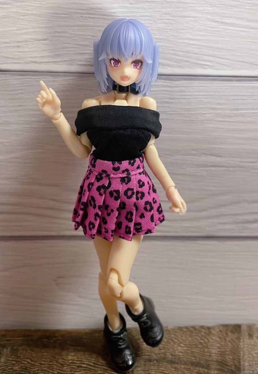 UG028 UZURA GOYA うずら小屋 Black and purple skirt set