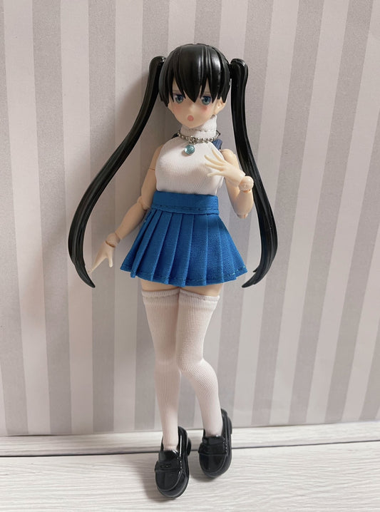 UG019 UZURA GOYA γγγε°ε± Blue School-Skirt Set