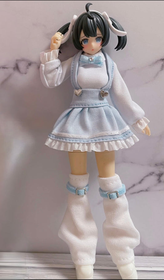 UG002WB Uzura Goya γγγε°ε± Godly Lolita dress Blue+White