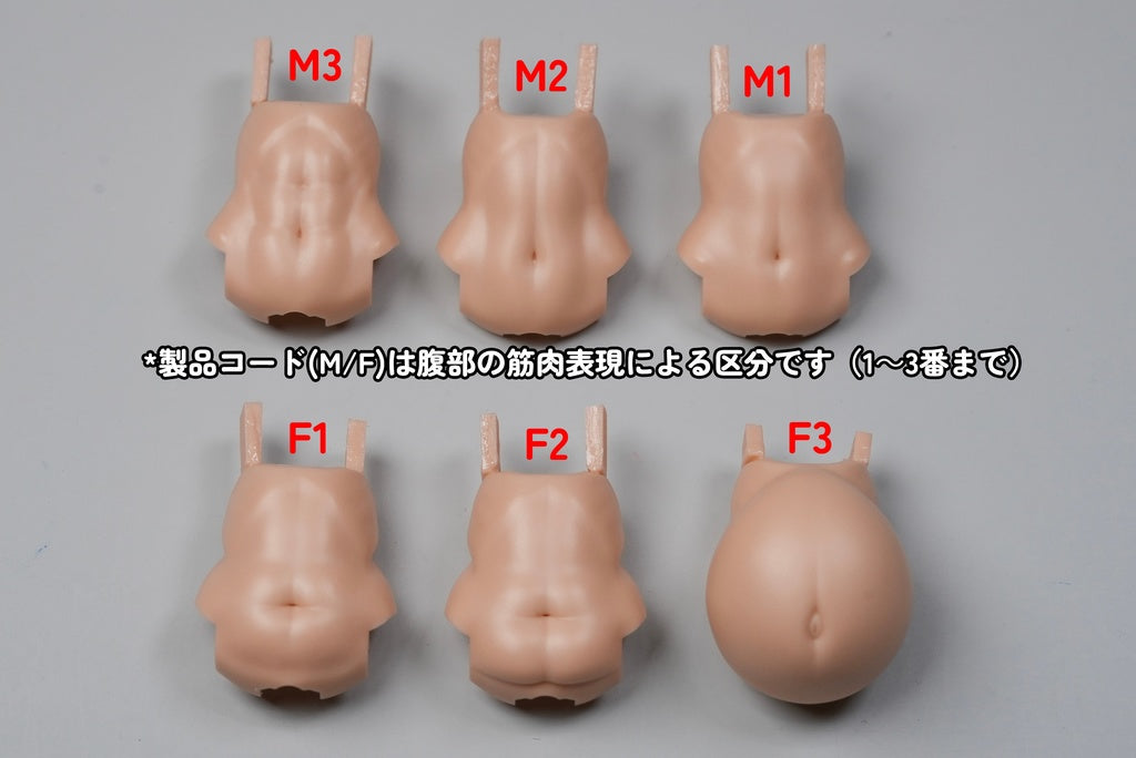 MOP-57 MUSCUTO Nine-Tails 宴 Abdominal parts set 腹部 パーツセット(M1) SR(Dark) skin 2 Pieces Set
