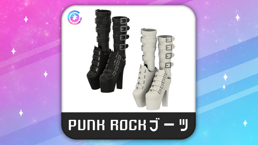 COPP-009B COPPELIUS PUNK ROCK BOOTS WHITE