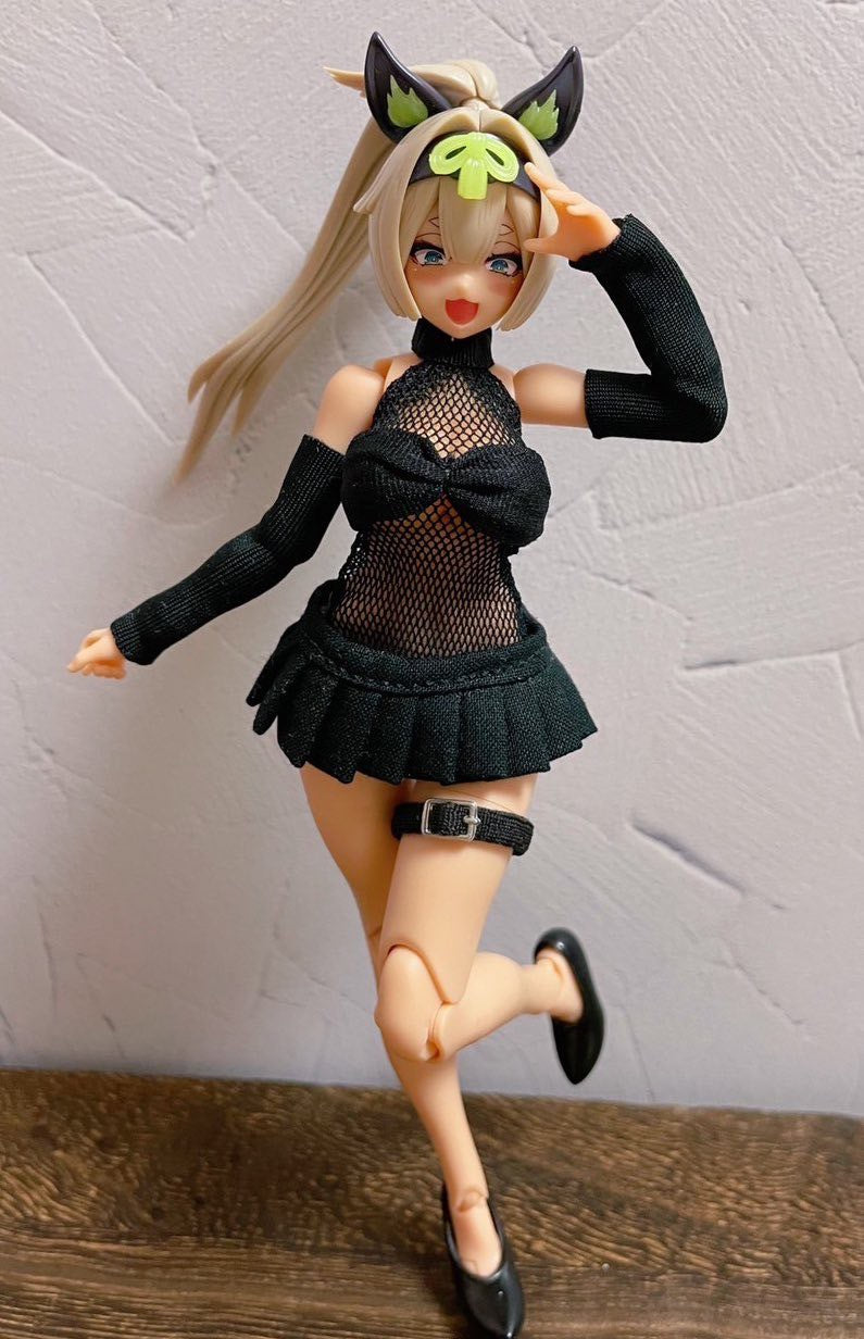 UG007BND UZURA GOYA うずら小屋 Fish Net Black Dress Set