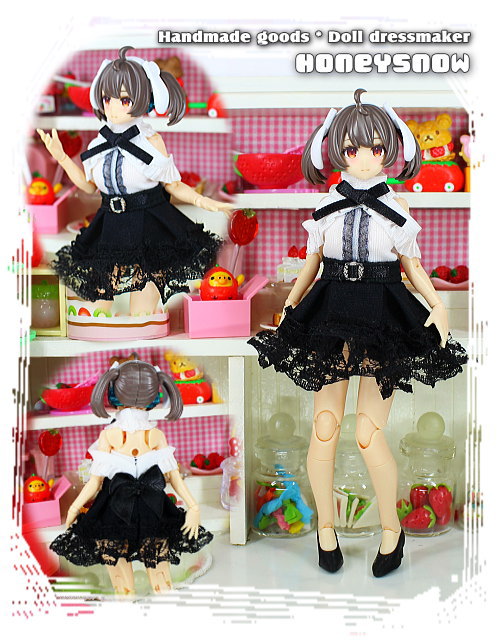 HS016 HoneySnow Jirai-kei Style (WHITE and Black)