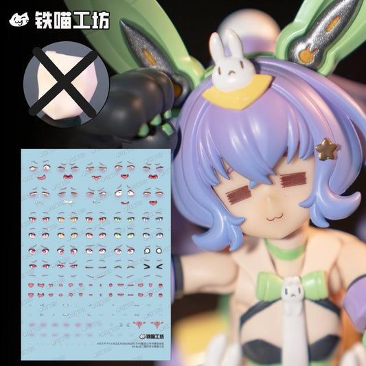 IMWS005 鉄喵工坊 IRON MEOW WORKSHOP FACE WATER DECAL TU