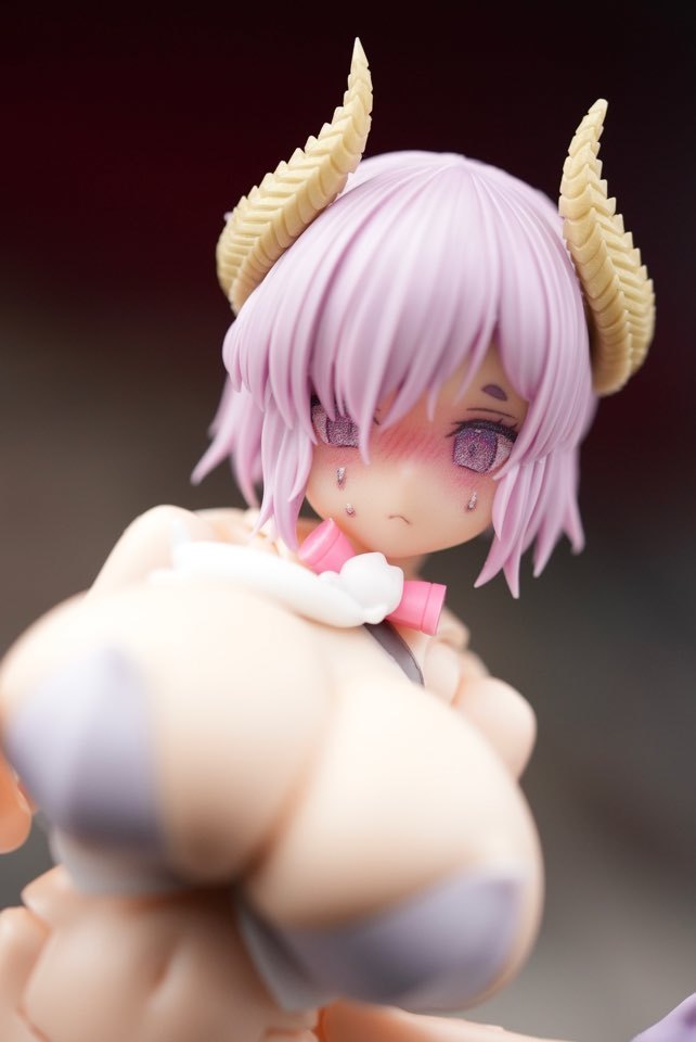 MFK-23 MUSCUTO Face + Hair parts with Horn set PUNI☆MOFU PURPLE