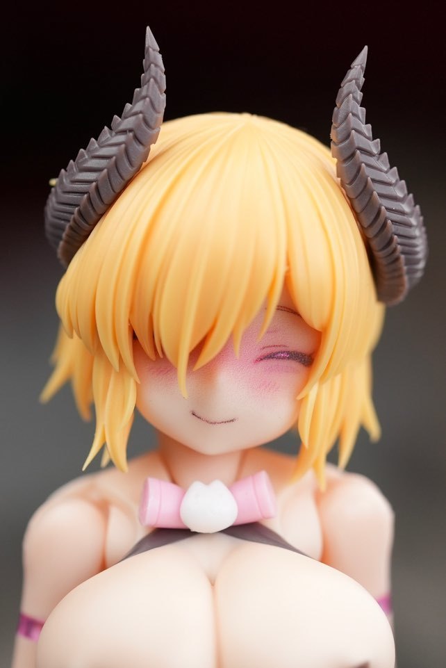 MFK-24 MUSCUTO Face + Hair parts with Horn set PUNI☆MOFU YELLOW