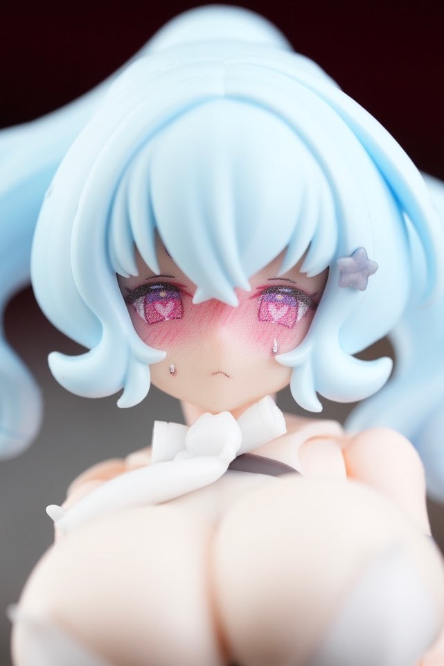 MFK-25 MUSCUTO Face + Hair parts with Horn set PUNI☆MOFU LIGHT BLUE
