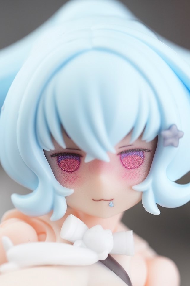 MFK-25 MUSCUTO Face + Hair parts with Horn set PUNI☆MOFU LIGHT BLUE