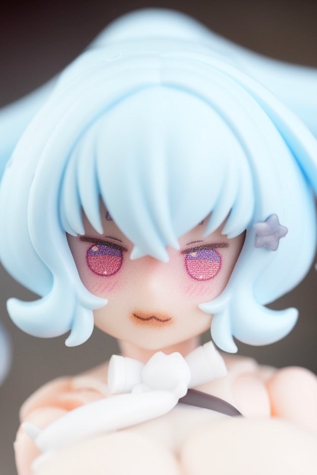 MFK-25 MUSCUTO Face + Hair parts with Horn set PUNI☆MOFU LIGHT BLUE