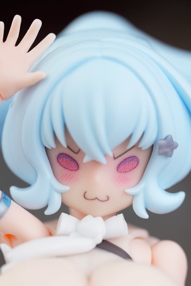 MFK-25 MUSCUTO Face + Hair parts with Horn set PUNI☆MOFU LIGHT BLUE