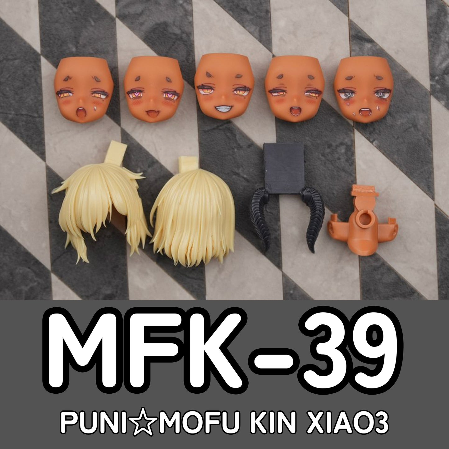 MFK-39 MUSCUTO Face + Hair parts set KIN XIAO 3 (Skin E)