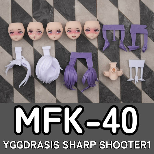 MFK-40 MUSCUTO Face + Hair parts set YGGDRASIS SHARP SHOOTER 1  (Skin A)