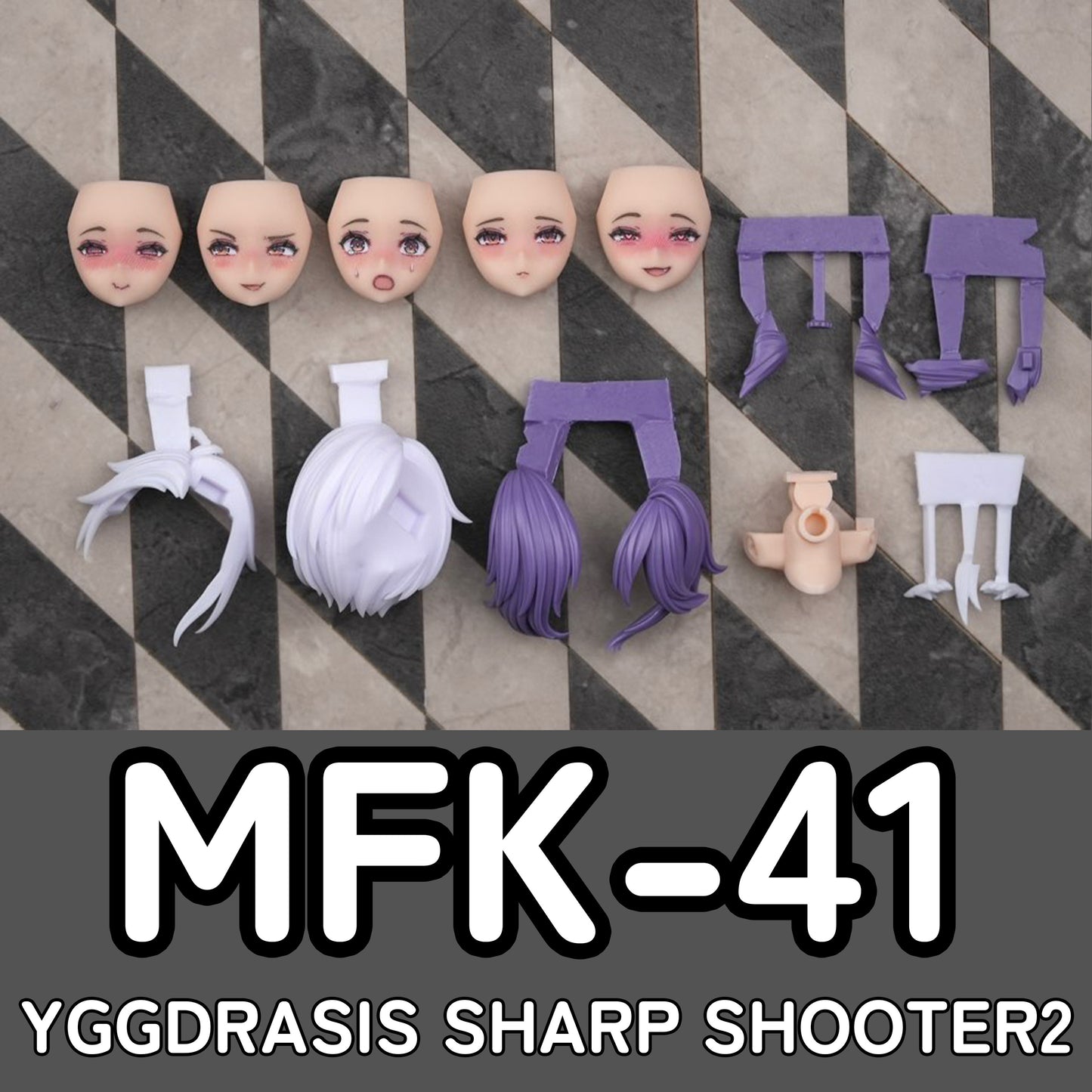 MFK-41 MUSCUTO Face + Hair parts set YGGDRASIS SHARP SHOOTER 2 (Skin A)