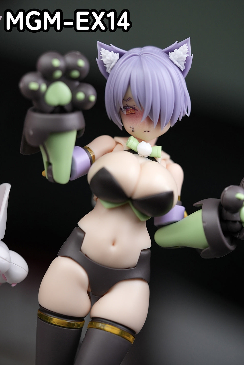 [MGM-EX14] MUSCUTO PUNI☆MOFU Face Parts Set B <For PUNI☆MOFU> Purple Hair