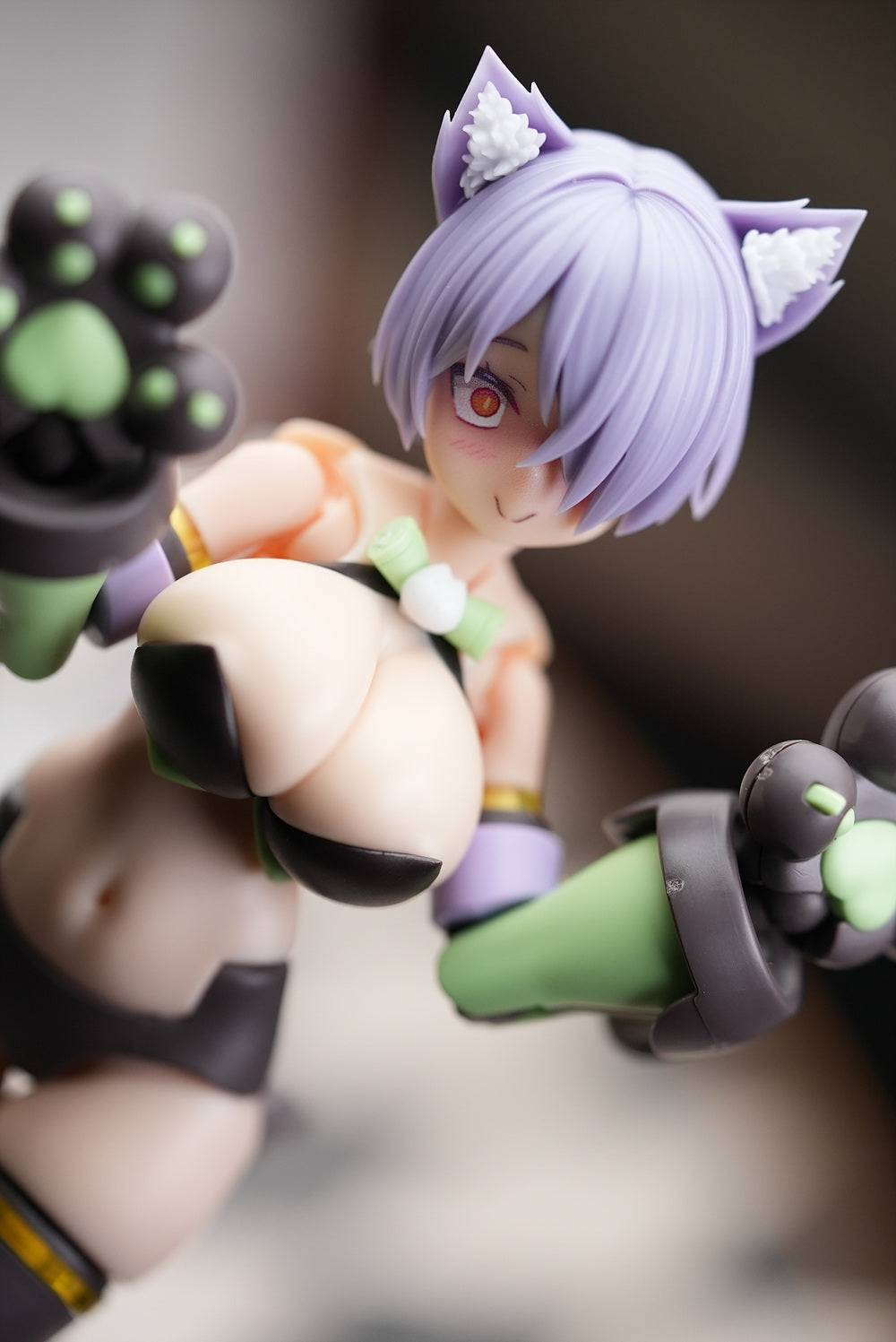 [MGM-EX14] MUSCUTO PUNI☆MOFU Face Parts Set B <For PUNI☆MOFU> Purple Hair