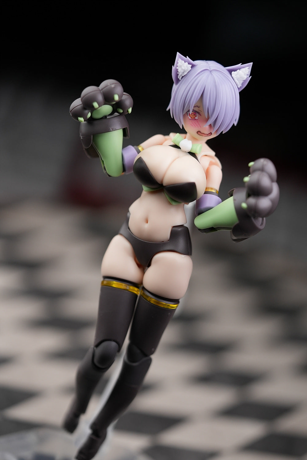 [MGM-EX14] MUSCUTO PUNI☆MOFU Face Parts Set B <For PUNI☆MOFU> Purple Hair