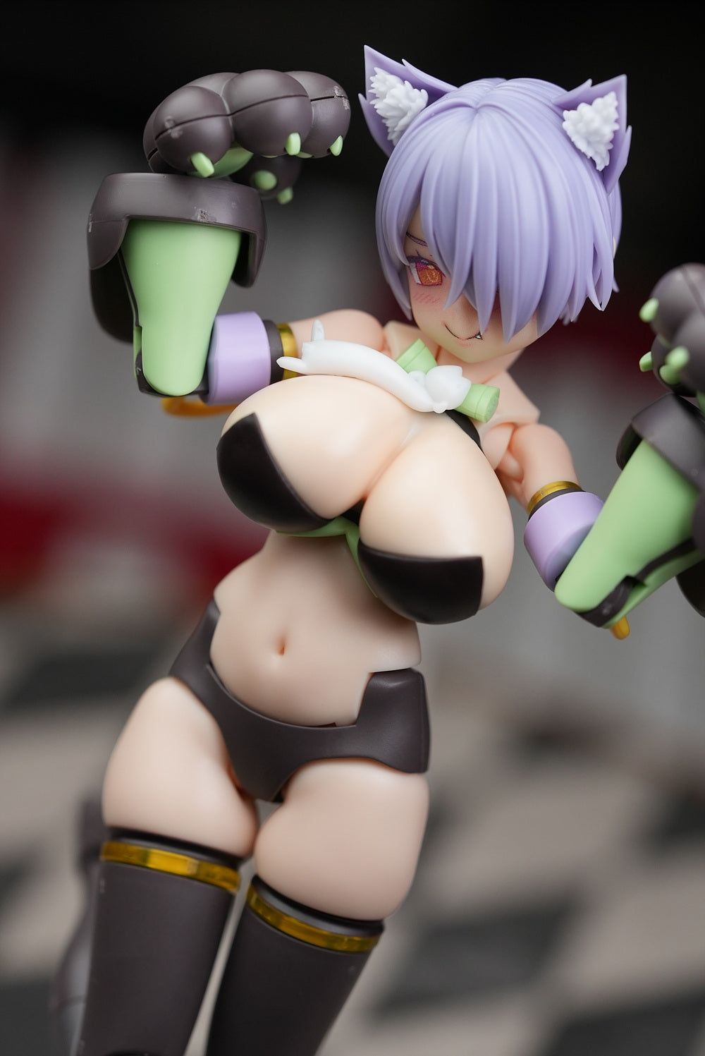 [MGM-EX14] MUSCUTO PUNI☆MOFU Face Parts Set B <For PUNI☆MOFU> Purple Hair