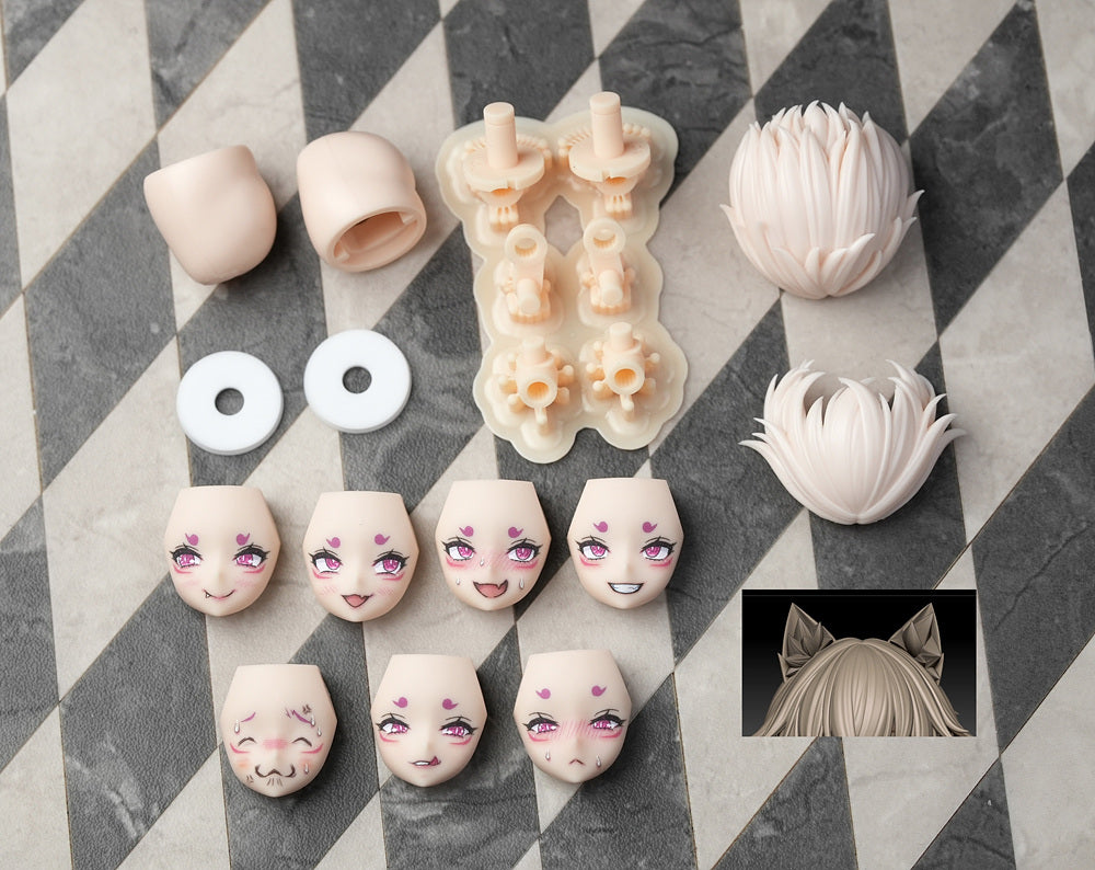 [MGM-EX15] MUSCUTO Nine-Tails Matsuri Face Parts Set <For ASRA>