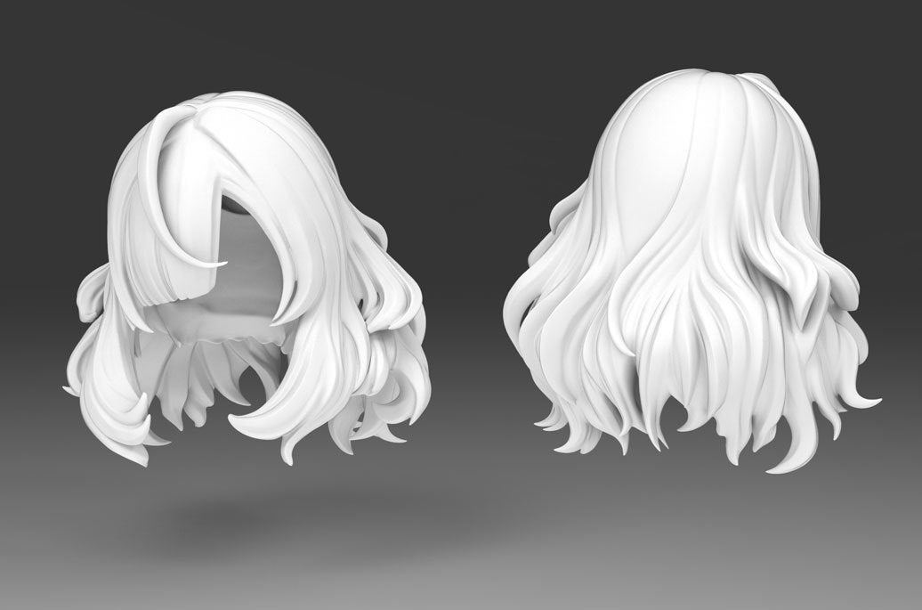 STG-018 ST-GEAR 1/12 One-eye covered Hair Parts