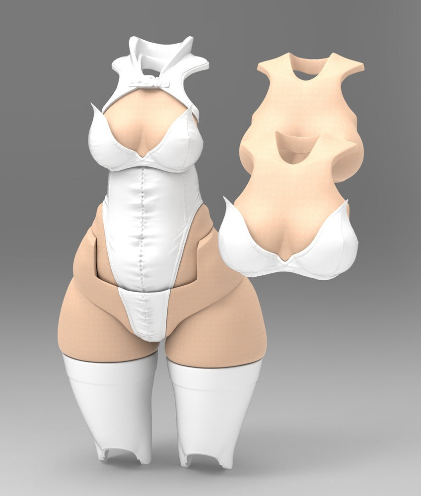 STG-004W ST-GEAR 1/12 BUSTER DOLL UPGRAGE BODY PARTS 02 WHITE