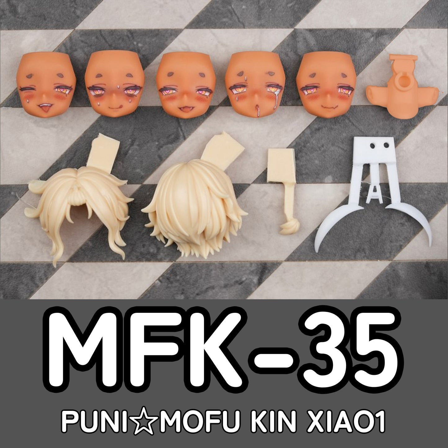 MFK-35 MUSCUTO Face + Hair parts set PUNI☆MOFU FOR KIN XIAO (Skin E)