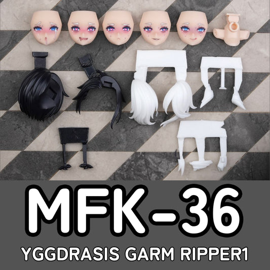 MFK-36 MUSCUTO Face + Hair parts set YGGDRASIS GRAM RIPPER  (Skin A)