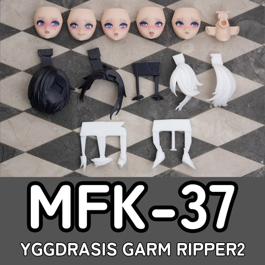 MFK-37 MUSCUTO Face + Hair parts set YGGDRASIS GRAM RIPPER  (Skin A)